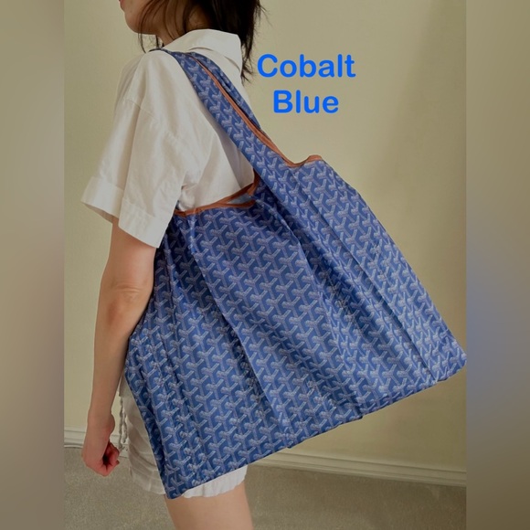 Large Reusable grocery Tote Bag, Eco Friendly Foldable Nylon Tote, Market Bag - Picture 8 of 9